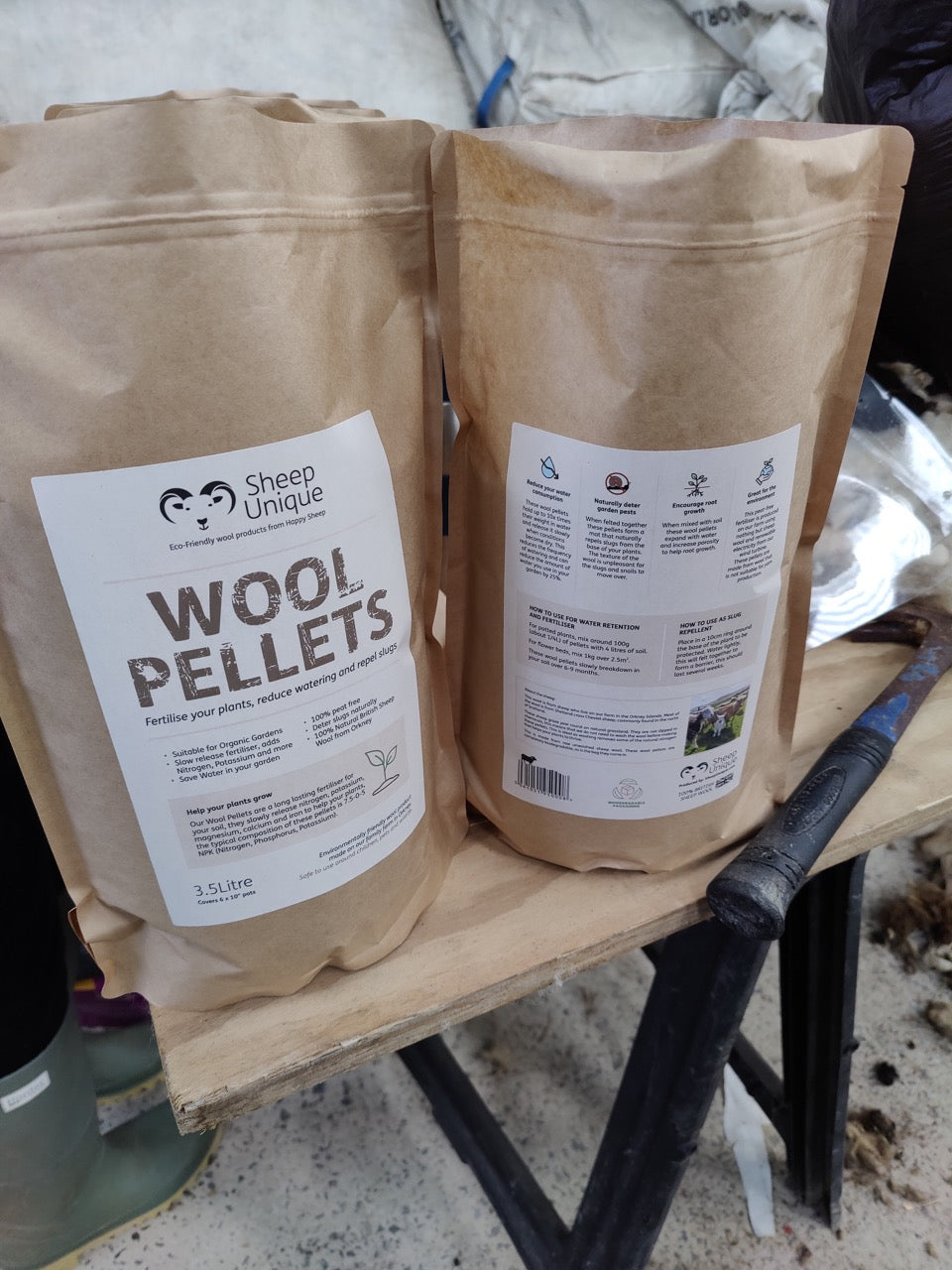 Garden Wool Pellets ~ 100% British Sheep Wool